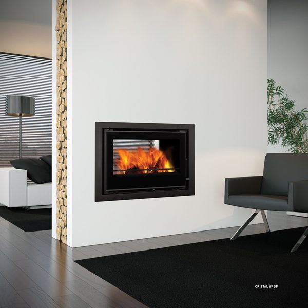 Crystal 69 Double Sided Inset Stove