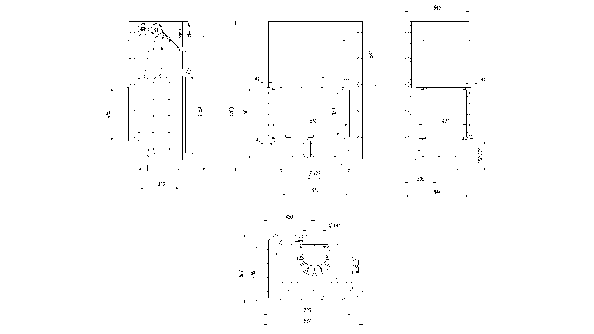 MBM 10 left BS guillotine bent glass - Image 2