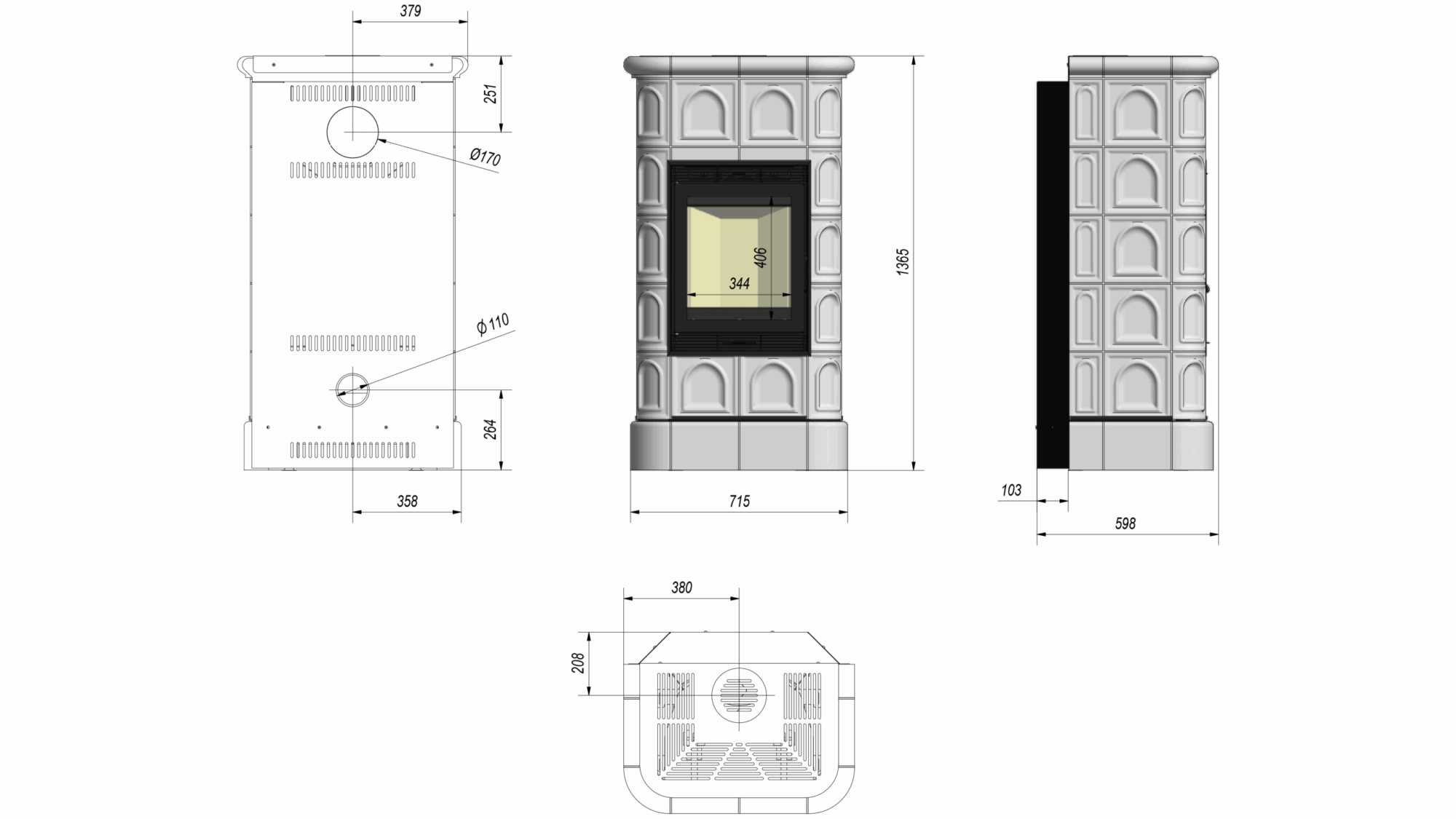 BLANKA 8 tile black - Image 2