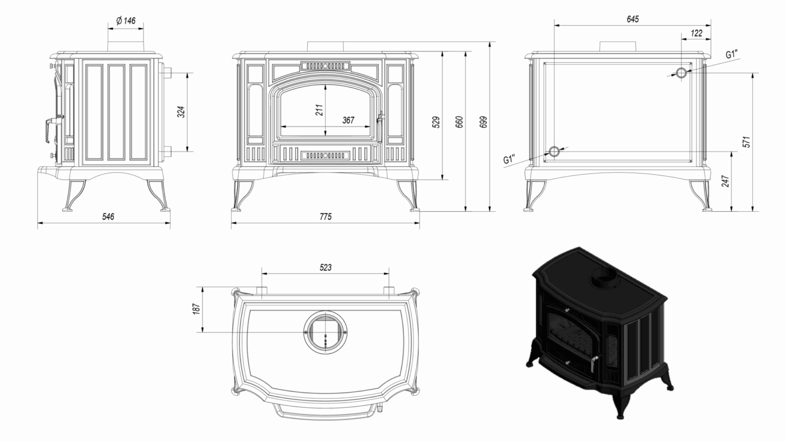 KOZA K9 PW Ø 150 with water panel - Image 2