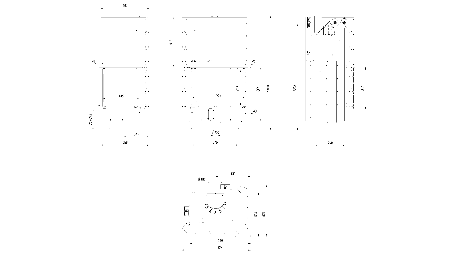 MBZ 13 right BS guillotine bent glass - Image 2